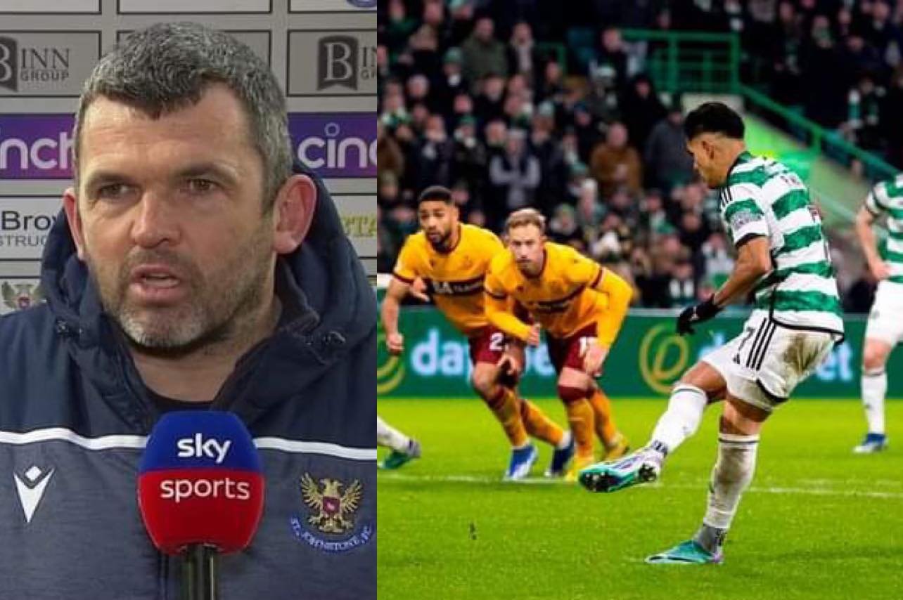 "I think you want to see the referee" - St Johnstone F.C. coach Callum Davidson speaks about VAR decision after Celtic Fc vs Motherwell match! Right or wrong?