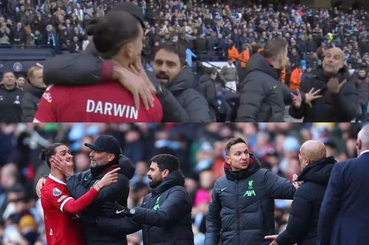 Manchester City coach Pep Guardiola breaks silence what happened between him and Darwin Nunez after Manchester City vs Liverpool draw match