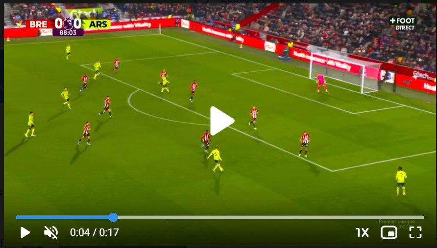 Watch Goal Video: Arsenal 1-0 Brentford - K. Havertz sealed the match for the gunners with a clean goal! What a great header