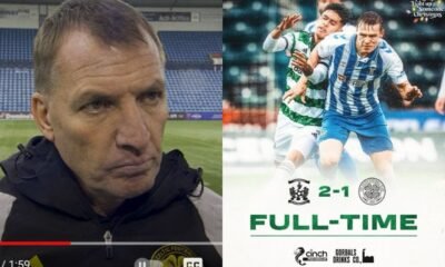 "largest letdown and we were undone" - Celtic Fc head coach Brendan Rodgers reveals his reason why celtic was lost to Kilmarnock (2-1)