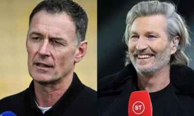 Commentator for TNT Sports Chris Sutton break silence and gave a four-word challenging message to Robbie Savage’s claim to celtic after losing against Hearts (0-2)