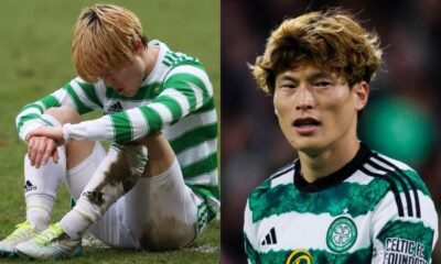 In what specific circumstances is 28 years-old Kyogo Furuhashi, a striker for Celtic, currently involved?