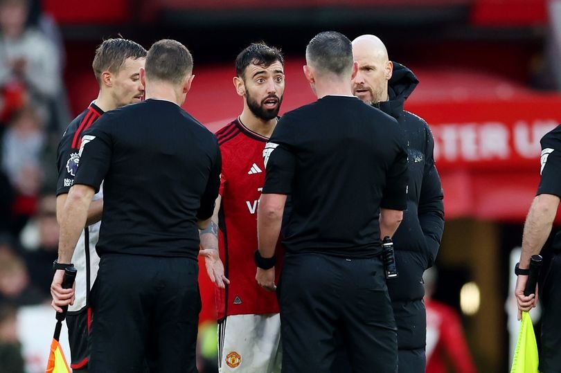 Major reason Manchester United captain Bruno Fernandes was angry with the officials of the match during Manchester United vs Fulham match