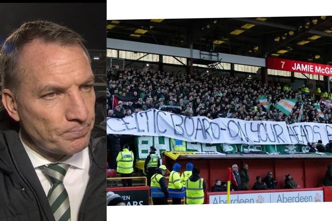 “I can only concentrate" - Celtic Coach Brendan Rodgers responded to Celtic fans 'sack the board' chants during Aberdeen vs Celtic 1-1 match draw