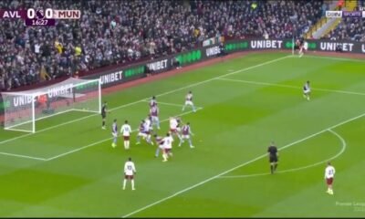 Watch Goal Video: Aston Villa 0 - 1 Manchester United - Ramus Højlund scores the opening goal (17minutes)