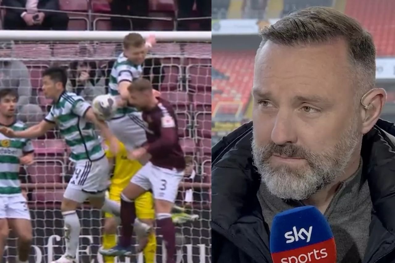 Sky Sports pundit Kris Boyd gave his reason why the decision was awful to penalise Tomoki Iwata for a handball during Hearts vs Celtic Fc match (2-0)