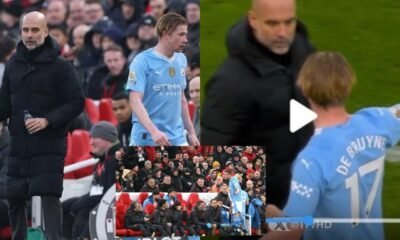 Manchester City coach Pep Guardiola finally speaks up and fires Kevin De Bruyne “improper angry behaviour” after Man City substitution vs Liverpool