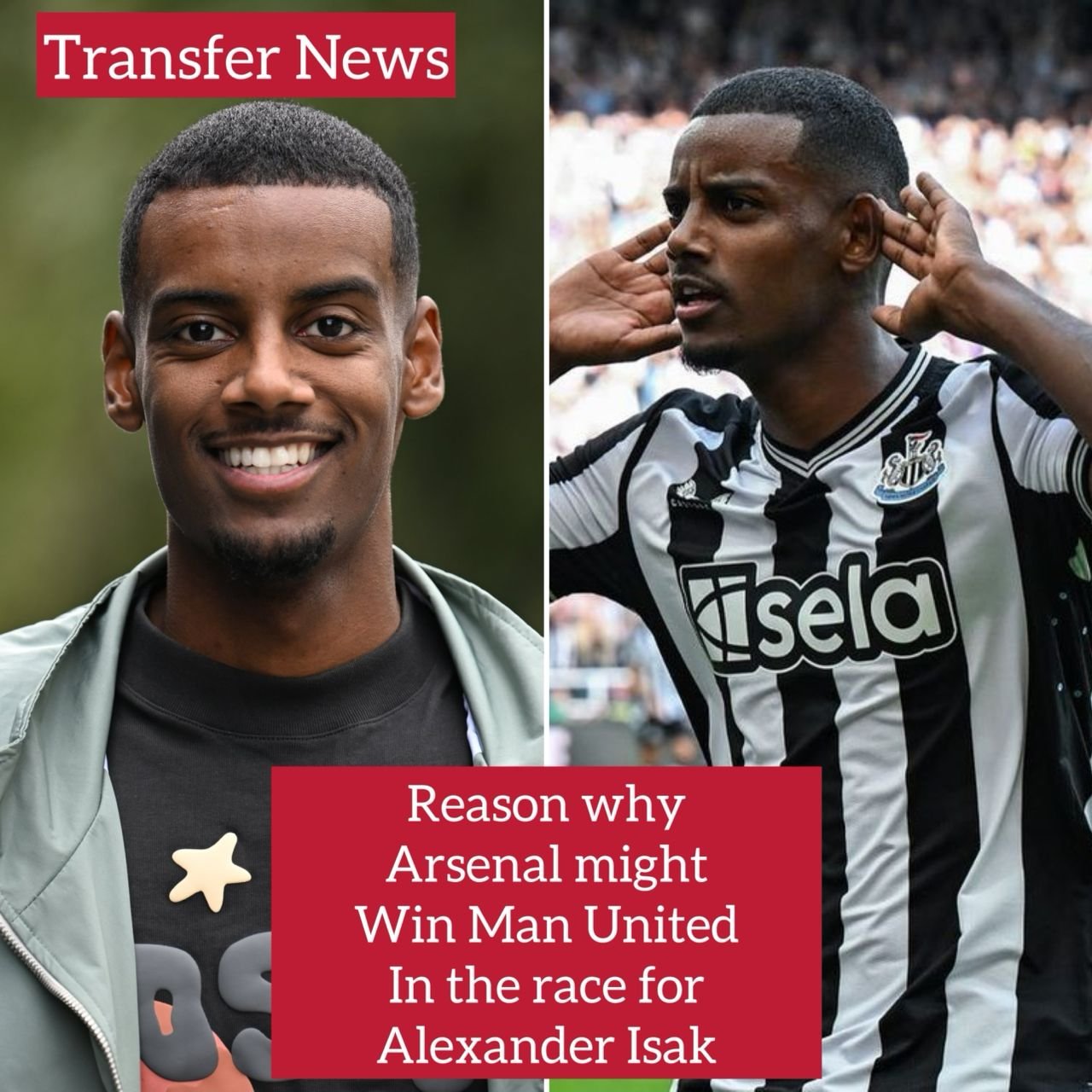 Main reason why Newcastle United might end up selling the 24-year-old forward Alexander Isak to Arsenal instead of Manchester United