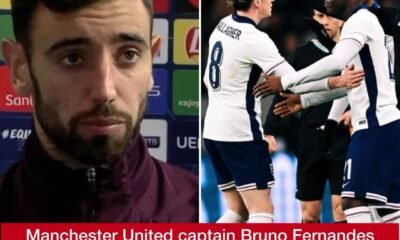 Manchester United captain Bruno Fernandes send three-word comment to Kobbie Mainoo after England debut vs Brazil