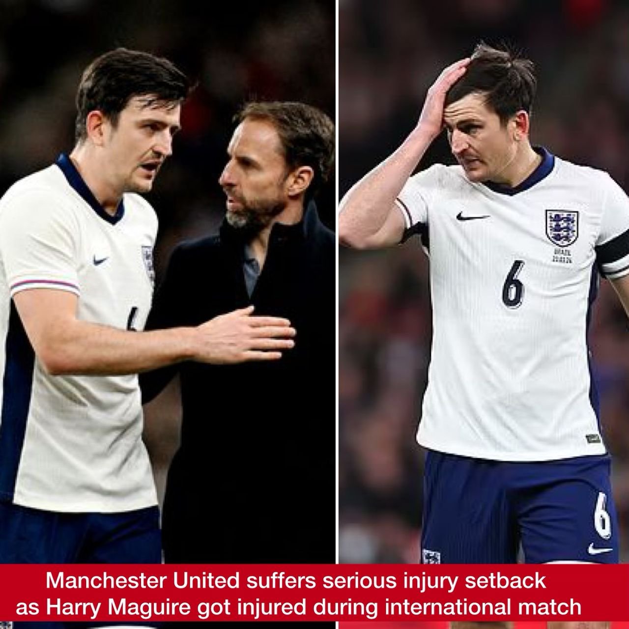 Manchester United suffers serious injury setback as Harry Maguire got injured during international match