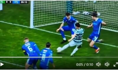 Reason why Celtic Fc was denied a penalty after Daizen Maeda goal was stopped by Luke Robinson hand obviously during Celtic vs St. Johnstone (watch video)