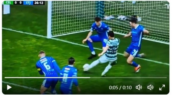 Reason why Celtic Fc was denied a penalty after Daizen Maeda goal was stopped by Luke Robinson hand obviously during Celtic vs St. Johnstone (watch video)