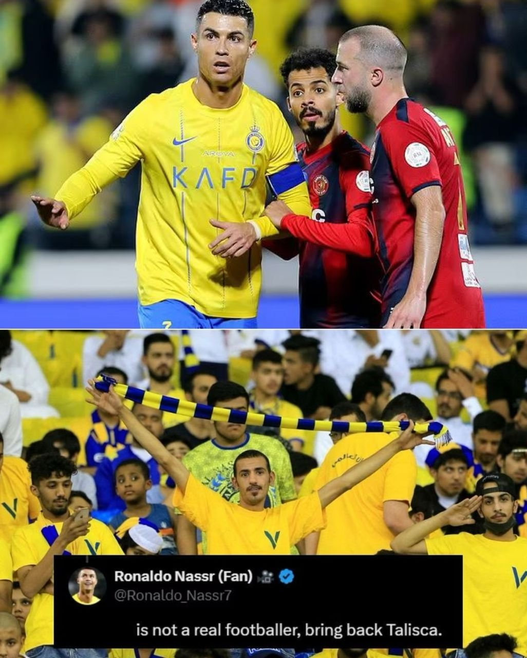 Fans are dissatisfied with the performance of 39-year-old striker Cristiano Ronaldo's teammate in Al-Nassr's victory over Damac, which they determined to be 1-0.