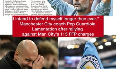 I intend to defend myself longer than ever." - Manchester City coach Pep Guardiola Lamentation after rallying against Man City's 115 FFP charges