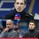 English football pundit Gary Neville reveals the name of the poor performing player during Manchester City vs Arsenal match draw