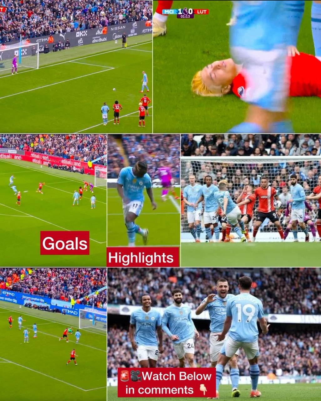 Manchester City vs Luton Town (5-1) - Goal Highlights as match ended with victory on Man City side Kovačić, Erling Haaland was incredibly good