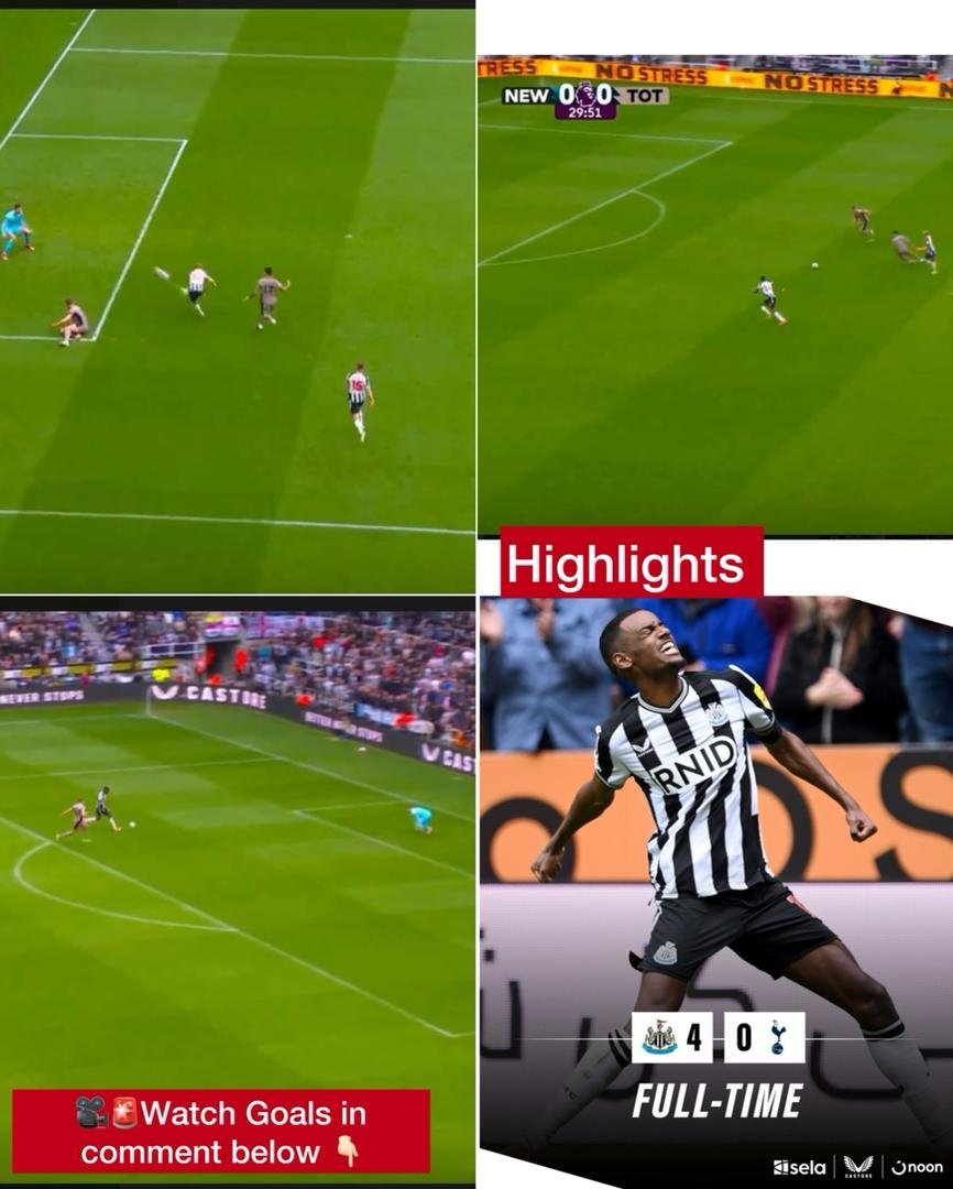 Newcastle United 4 - 0 Tottenham Hotspur - Goals Highlights at St James' Park Alexander Isak was incredible