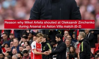 The main reason Arsenal coach Mikel Arteta shouted at Oleksandr Zinchenko during Arsenal vs Aston Villa match (0-2)