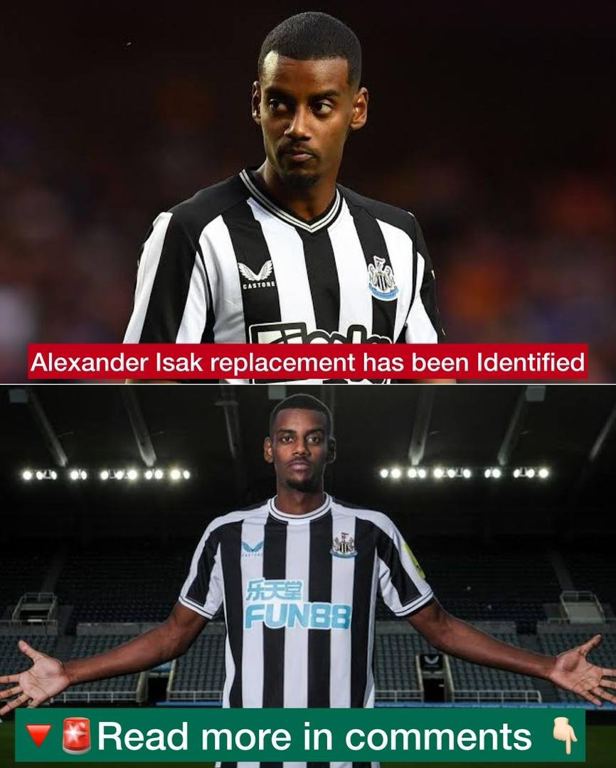 Newcastle United Transfer News: 24-year-old striker Alexander Isak replacement has been Identified should Isak decide to leave the St James' Park