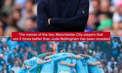 The names of the two Manchester City players that are 5 times better than Jude Bellingham has been revealed