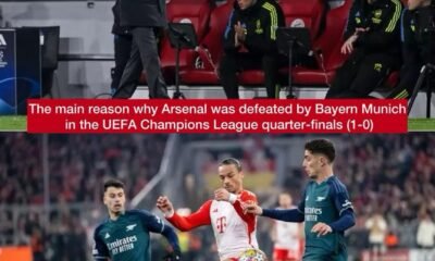 The main reason why Arsenal was defeated by Bayern Munich in the UEFA Champions League quarter-finals (1-0)