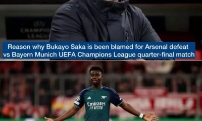 Reason why Bukayo Saka is been blamed for Arsenal defeat vs Bayern Munich UEFA Champions League quarter-final match