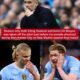 Reason why both Erling Haaland and Kevin De Bruyne was taken off the pitch just before the penalty shootout during Manchester City vs Real Madrid UEFA Champions League quarter-final match