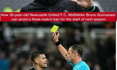 How 26-year-old Newcastle United F.C. Midfielder Bruno Guimaraes can avoid a three-match ban for the start of next season