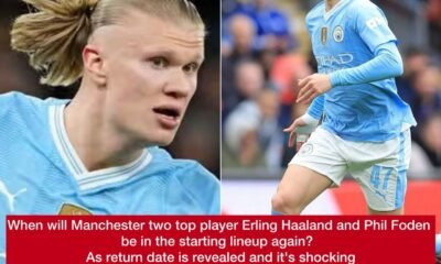 When will Manchester two top player Erling Haaland and Phil Foden be in the starting lineup again? As return date is revealed and it's shocking