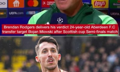 Brendan Rodgers delivers his verdict 24-year-old Aberdeen F.C transfer target Bojan Miovski after Scottish cup Semi-finals match