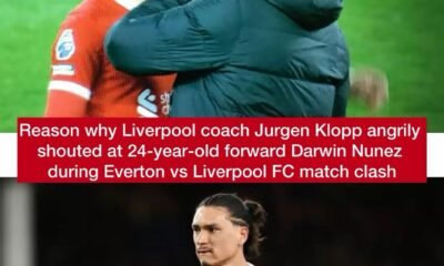 Reason why Liverpool coach Jurgen Klopp angrily shouted at 24-year-old forward Darwin Nunez during Everton vs Liverpool FC match clash