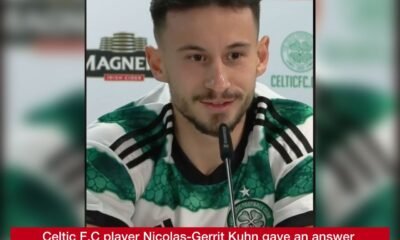 Celtic F.C player Nicolas-Gerrit Kuhn gave an answer back at the question he was asked whether him and his team mates keep their mind on their major rival Rangers F.C