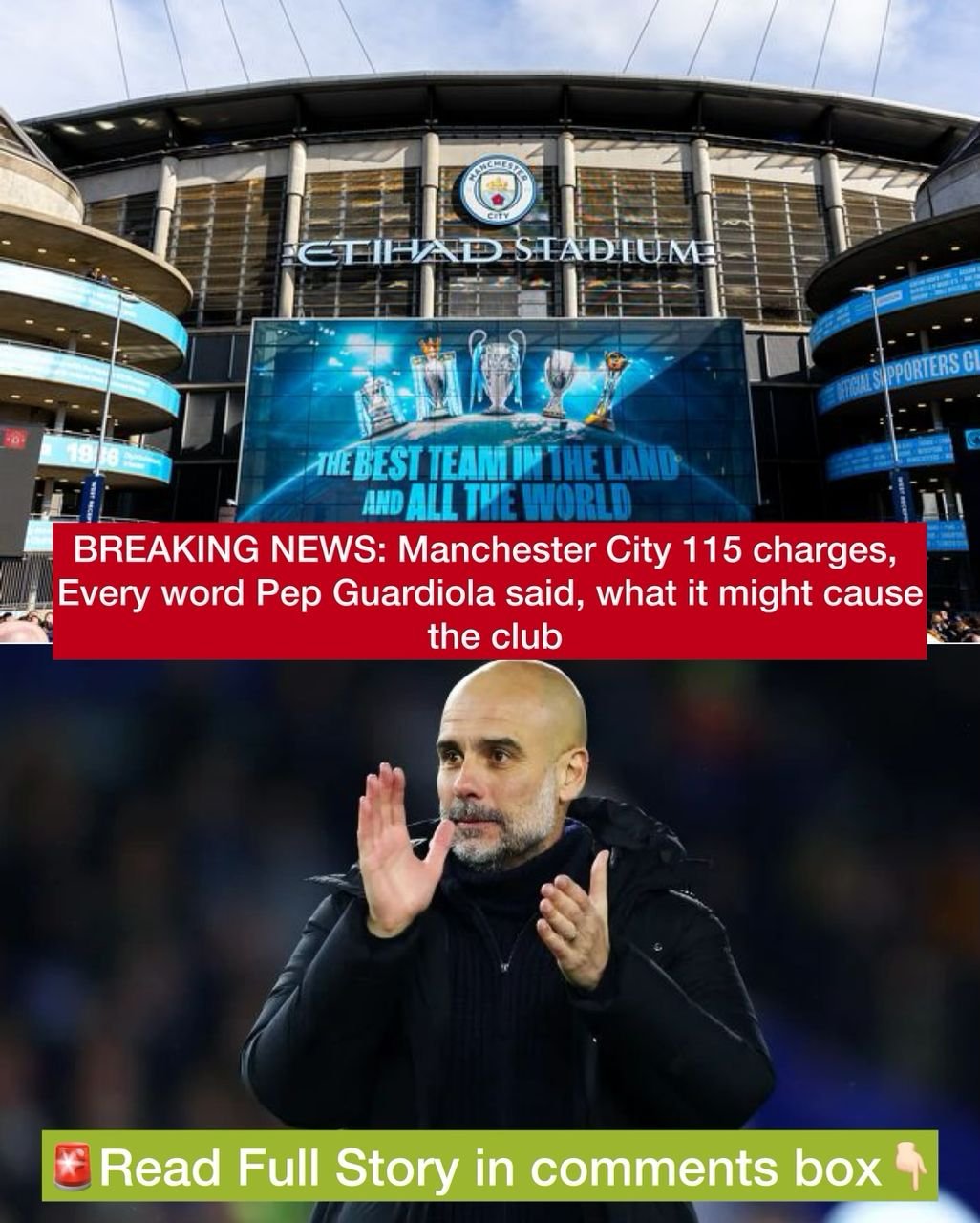 Breaking News Manchester City 115 Charges Every Word Pep Guardiola Said What It Might Cause 6648