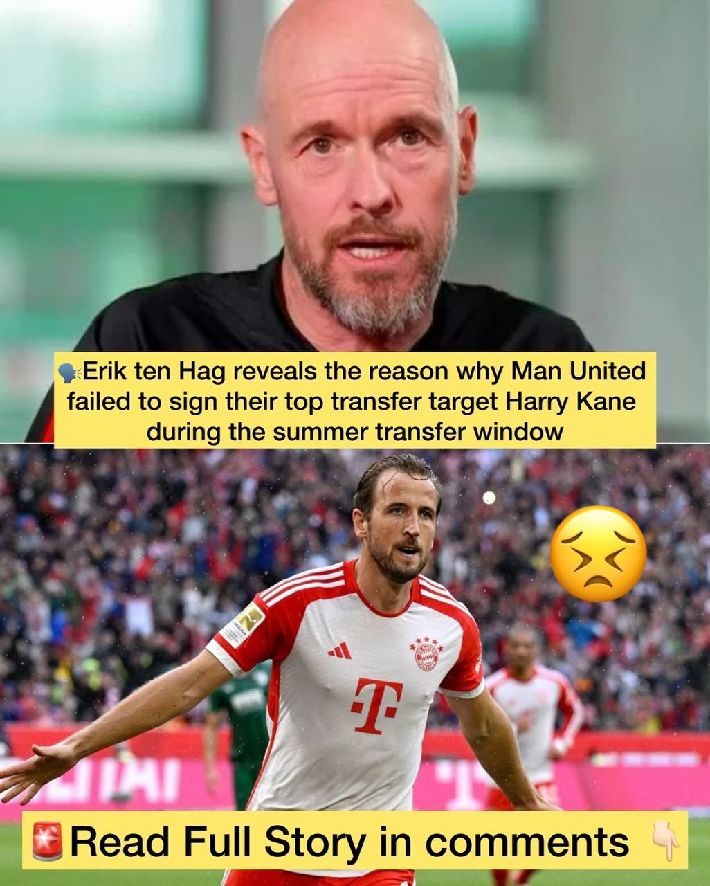 Manchester United coach Erik ten Hag reveals the reason why Man United failed to sign their top transfer target Harry Kane during the summer transfer window