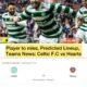 Player to miss, Predicted Lineup, Teams News: Celtic F.C vs Hearts