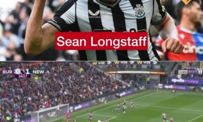 Burnley 0 - 2 Newcastle United F.C - Sean Longstaff scores with a shot (35 minutes)