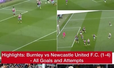 Highlights: Burnley vs Newcastle United F.C. (1-4) - All Goals and Attempts