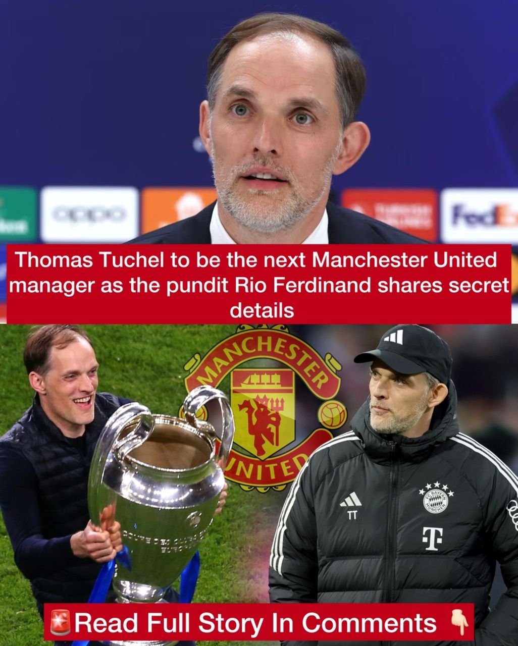 Thomas Tuchel to be the next Manchester United manager as the pundit Rio Ferdinand shares secret details