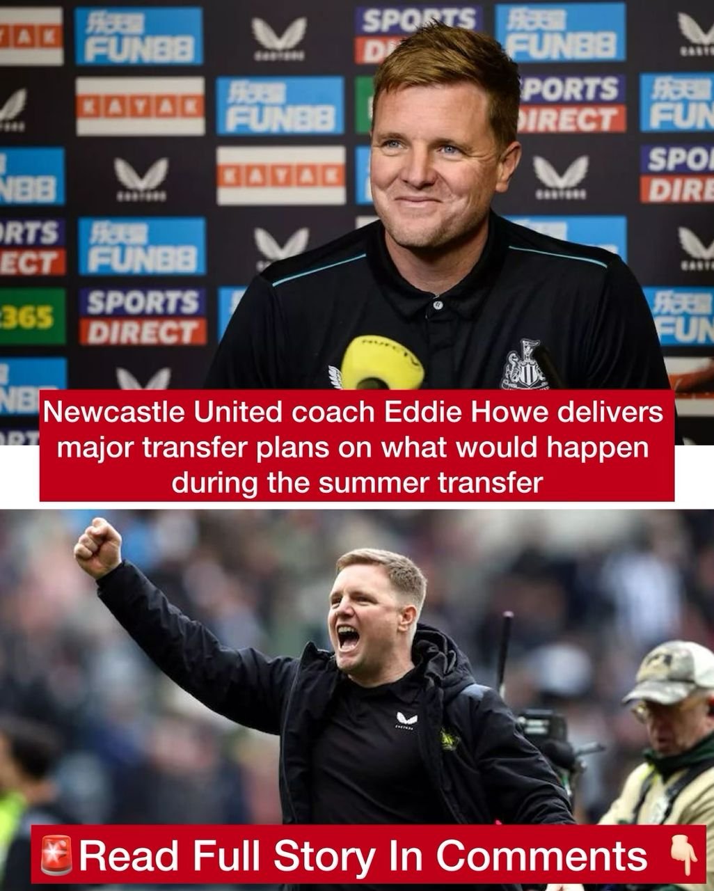 Newcastle United coach Eddie Howe delivers major transfer plans on what would happen during the summer transfer