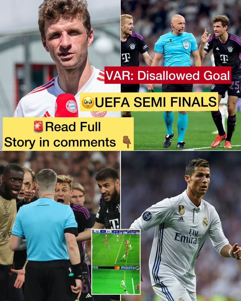 "It's really strange" - FC Bayern Munich player Thomas Muller accuses Real Madrid over disallowed goal incident and tagged Cristiano Ronaldo who also was not penalise for same error made after the UEFA Champions League semi-finals match between Real Madrid vs Bayern Munich