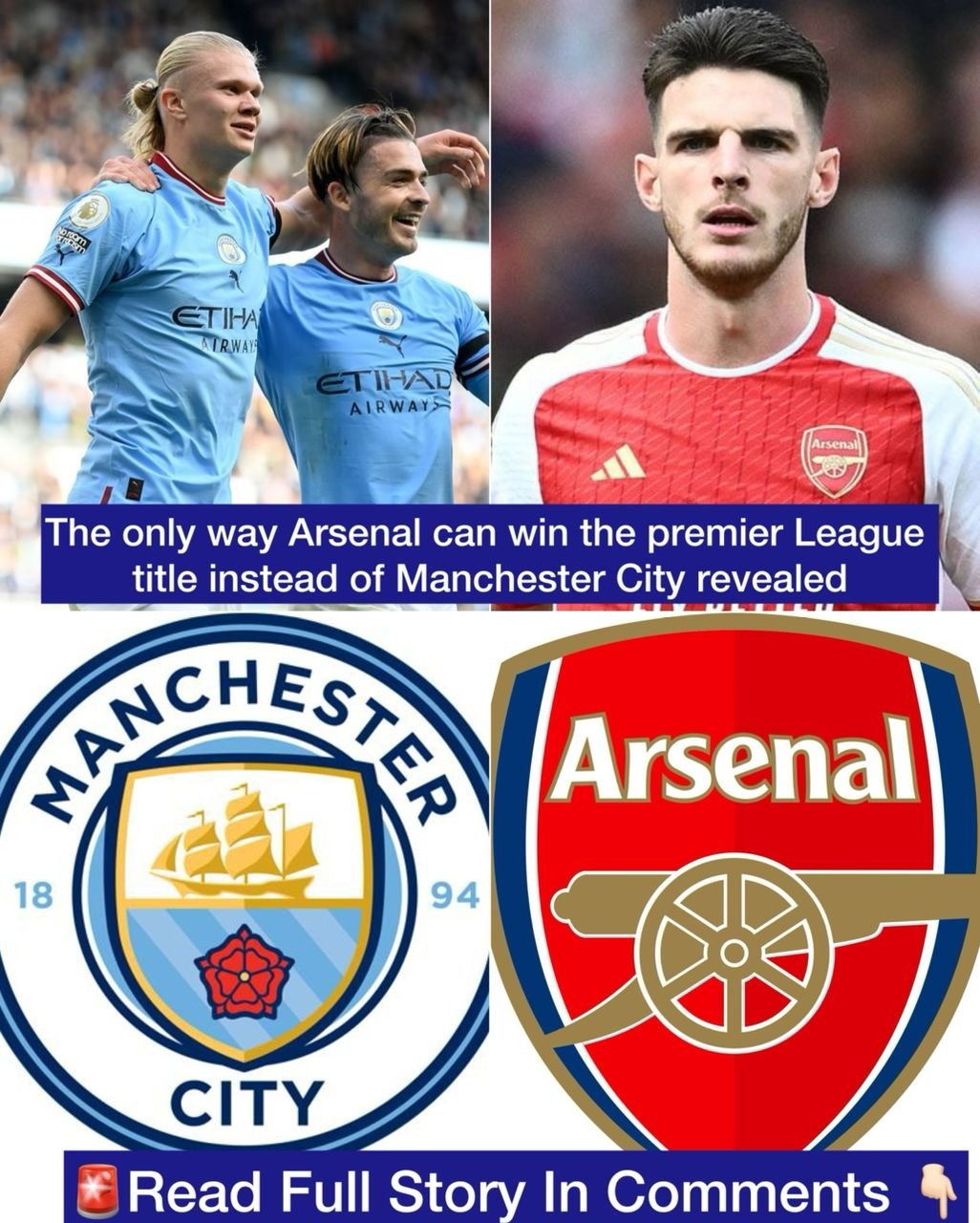 The only way Arsenal can win the premier League title instead of Manchester City revealed