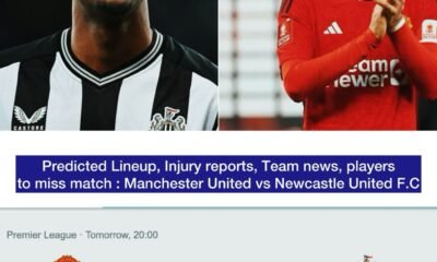 Predicted Lineup, Injury reports, Team news, players to miss match: Manchester United vs Newcastle United F.C