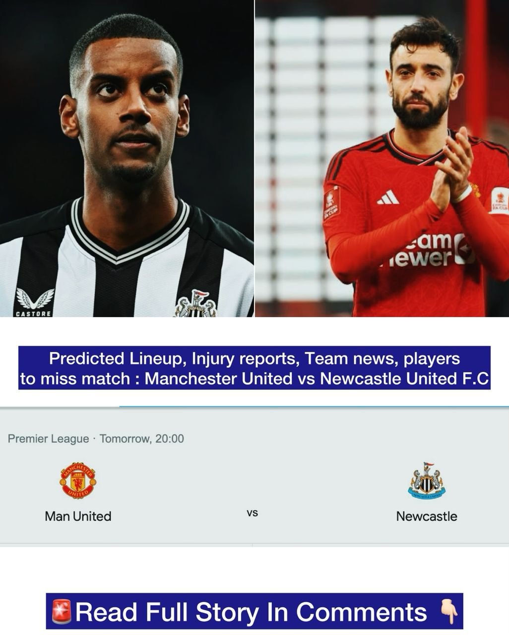 Predicted Lineup, Injury reports, Team news, players to miss match: Manchester United vs Newcastle United F.C