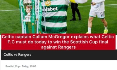 Celtic captain Callum McGregor explains what Celtic F.C must do today to win the Scottish Cup final against Rangers