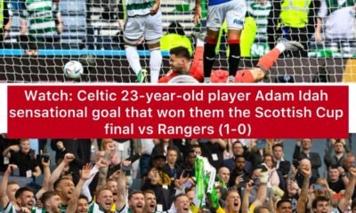 Watch: Celtic 23-year-old player Adam Idah sensational goal that won them the Scottish Cup final vs Rangers (1-0)