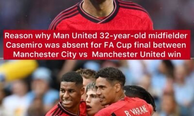 Reason why Man United 32-year-old midfielder Casemiro was absent for FA Cup final between Manchester City vs Manchester United win