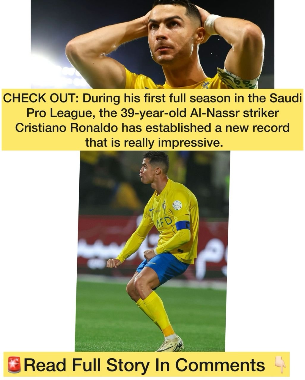 CHECK OUT: The 39-year-old Al-Nassr striker Cristiano Ronaldo has established a new record that is really impressive