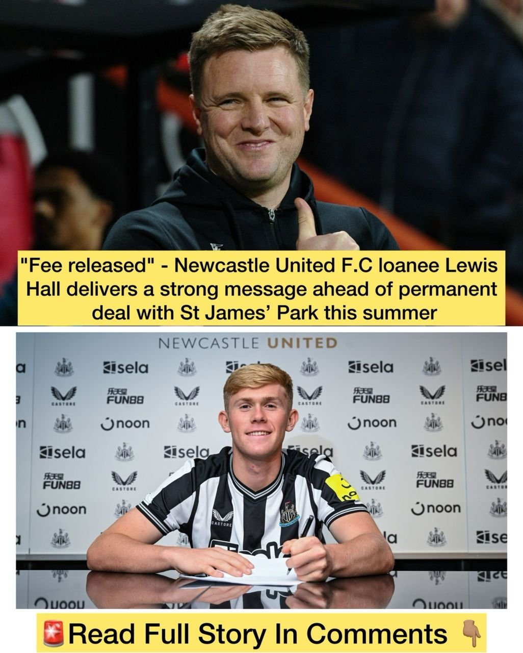 "Fee released" - Newcastle United F.C loanee Lewis Hall delivers a strong message ahead of permanent deal with St James’ Park this summer