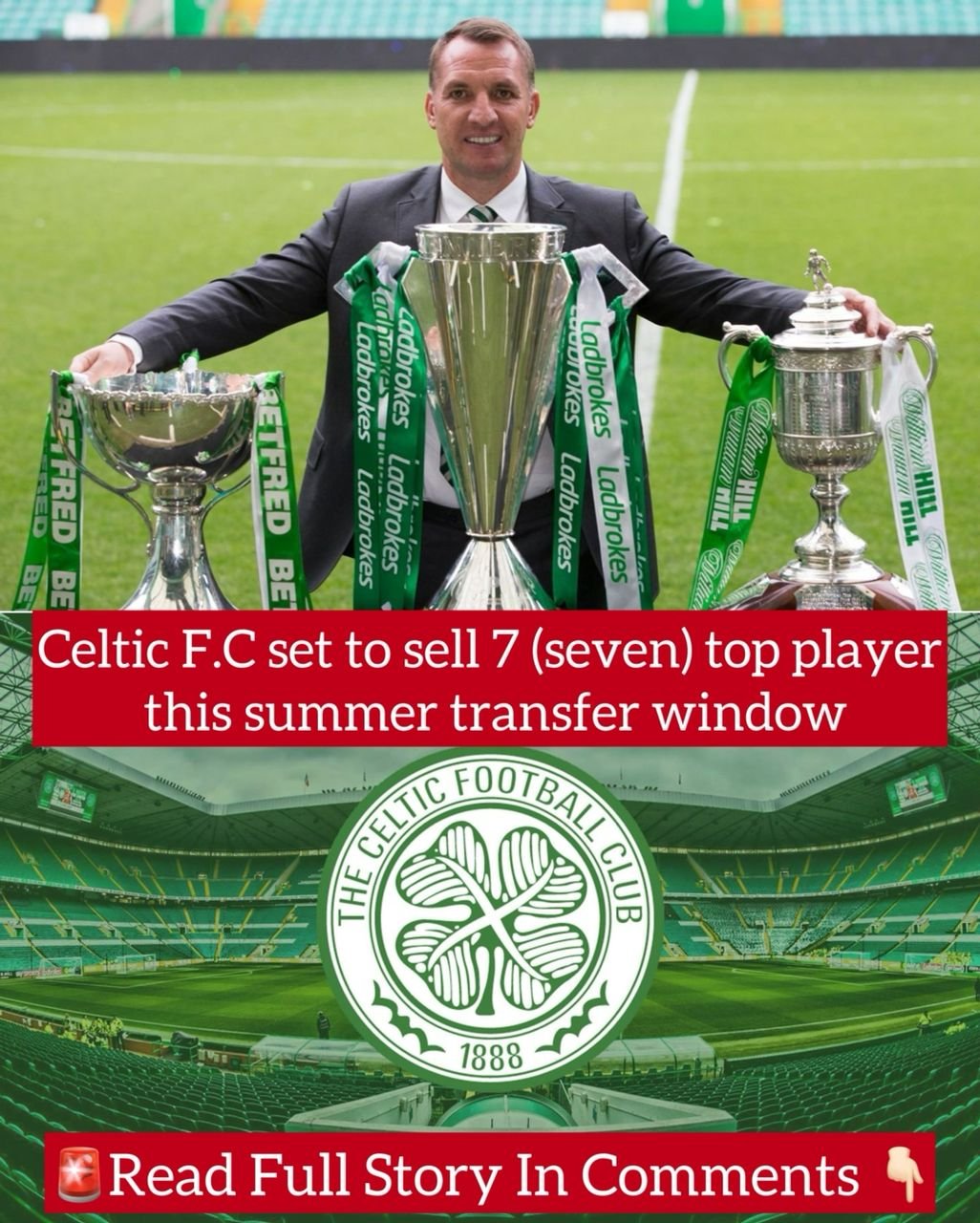 Celtic F.C set to sell 7 (seven) top player this summer transfer window