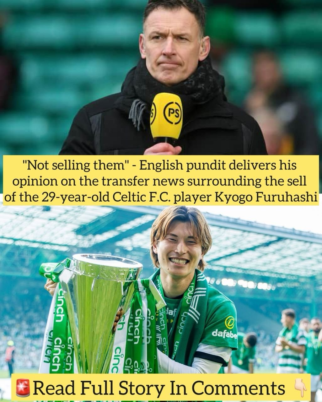 "Not selling them" - English pundit delivers his opinion on the transfer news surrounding the sell of the 29-year-old Celtic F.C. player Kyogo Furuhashi